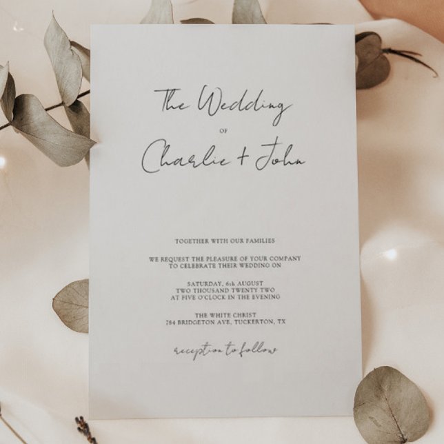 Invitación El Boda del Boda de una granja moderna (Subido por el creador)
