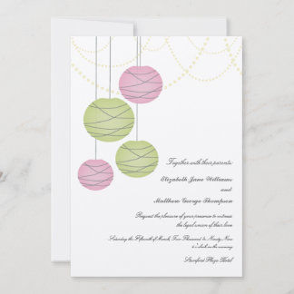 Invitación el boda del día de las linternas del Libro Verde