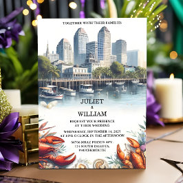 Invitación El Boda del Lobster Beach Ocean Summer New Orleans