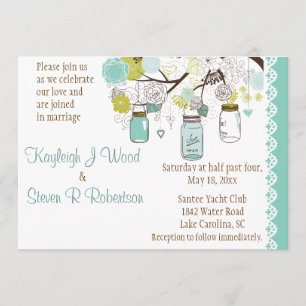 Invitación El Boda del sueño de Aqua Summer