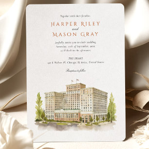 Invitación EL Boda DRAKE Chicago