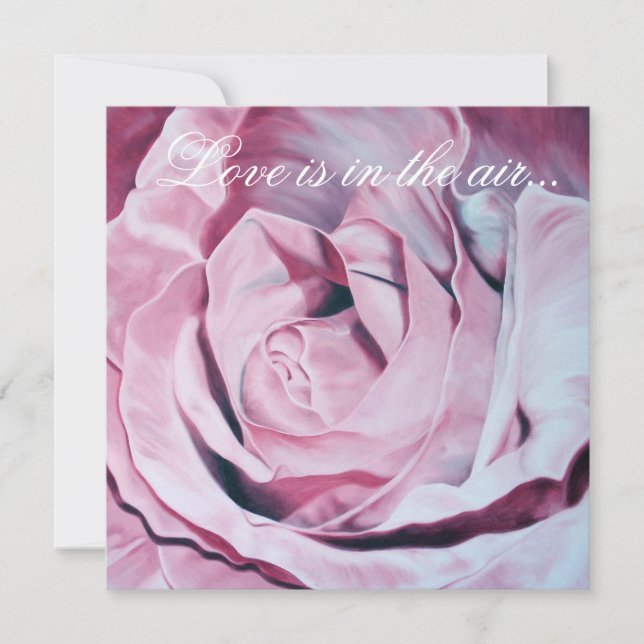 Invitación El boda elegante de los rosas de los rosas del (Anverso)