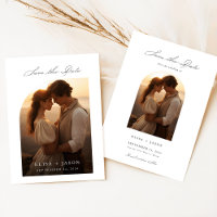 El Boda fotográfico ruso moderno Boho Save Date