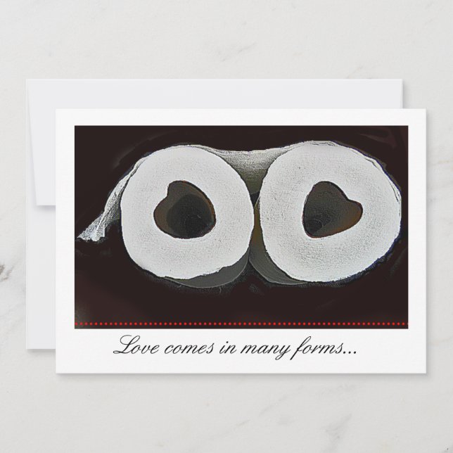 Invitación El boda lindo del papel higiénico invita (Anverso)