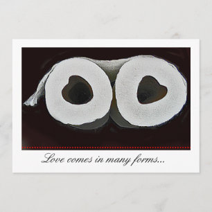 Invitación El boda lindo del papel higiénico invita