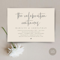 El Boda moderno Elopement la celebración continúa