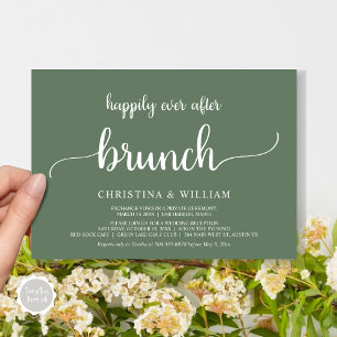 Invitación El Boda ruso Elopement feliz nunca después de Brun