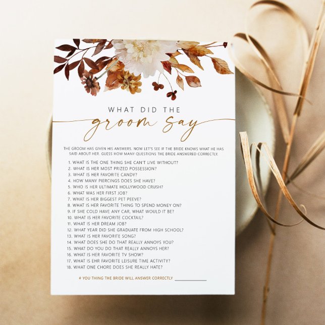 Invitación El Boho de TALIA cae floral ¿Qué dijo el Groom? (Subido por el creador)