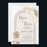 Invitación El Boho español lleva la revelación de género<br><div class="desc">Invitación en español para revelación de genero,  niña o niño,  Invitación de la Revolución de Género</div>