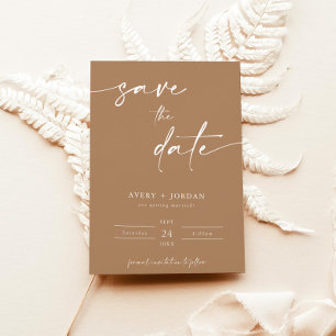 Invitación El Boho Minimalista salva las fechas Neutral mod