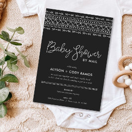 Invitación El Boho moderno Baby Shower por correo
