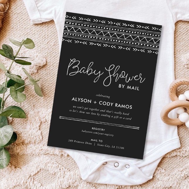 Invitación El Boho moderno Baby Shower por correo (Subido por el creador)