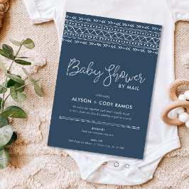 Invitación El Boho moderno Baby Shower por correo