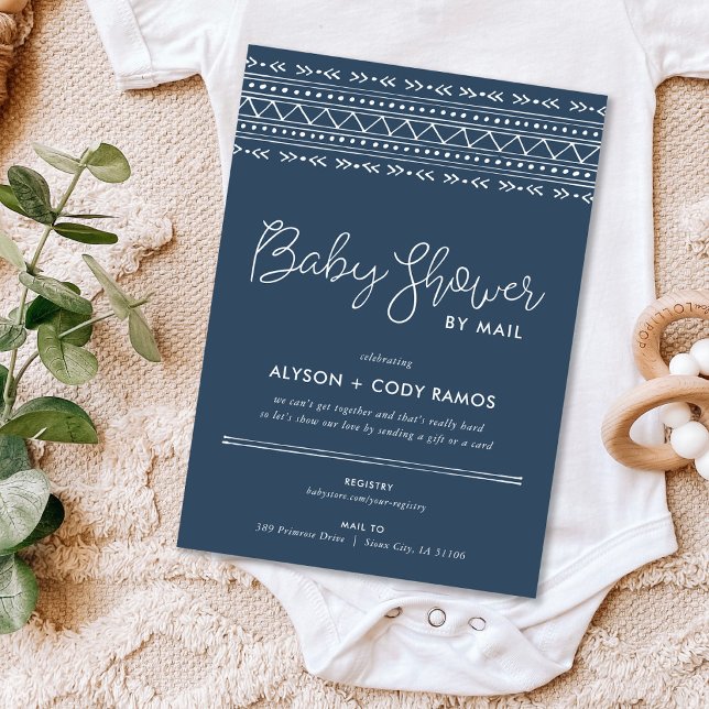 Invitación El Boho moderno Baby Shower por correo (Subido por el creador)