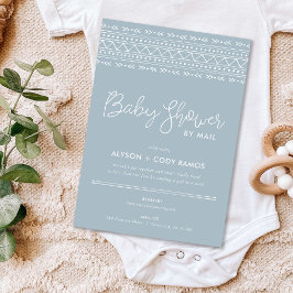 Invitación El Boho moderno Baby Shower por correo