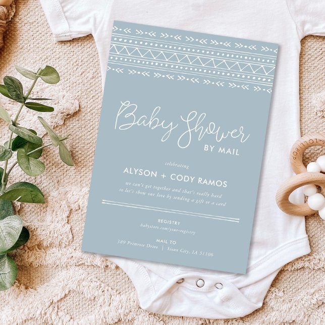 Invitación El Boho moderno Baby Shower por correo (Subido por el creador)