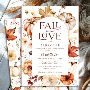 Invitación El boho oxidado cae en el Baby Shower de la calaba