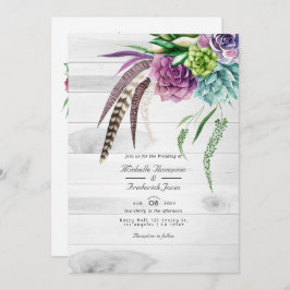 Invitación El Boho ruso suplica al Boda RSVP del código QR