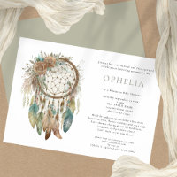 El Boho Rústico Dreamcatcher Sage Bohemian Baby Sh