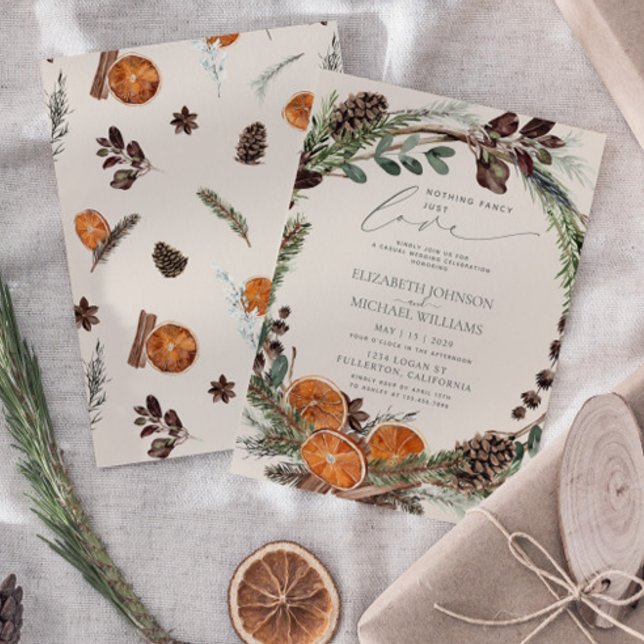 Invitación El Boho Rústico Nada Fantástico Sólo Ama Al Boda D (Wedding Invitation!)