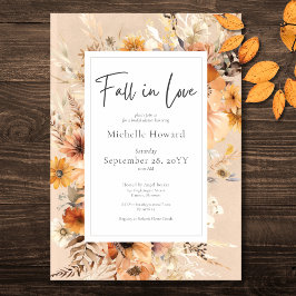 Invitación El Boho Rústico Se Enamoró De La Floral De La Flor