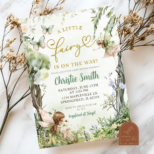 Invitación El bosque de la vegetación caprichosa Pequeña Baby
