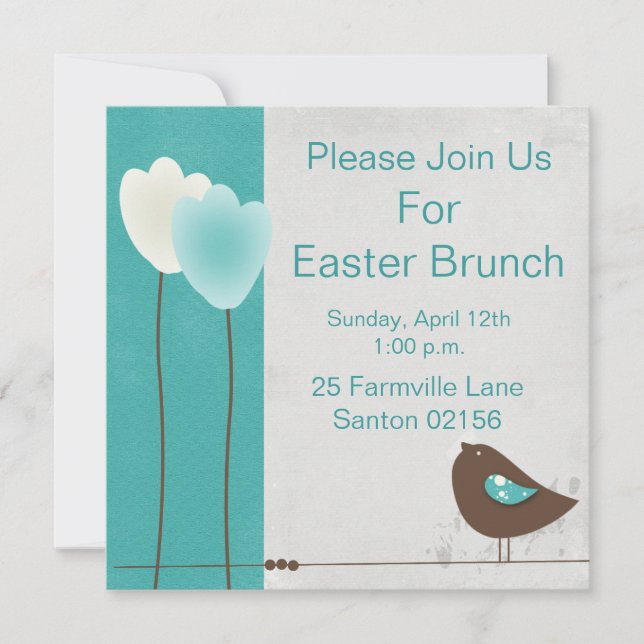 Invitación El brunch de Pascua invita (Anverso)