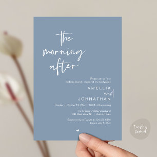Invitación El brunch del día después de la boda moderno