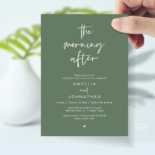 Invitación El brunch del día después de la boda moderno