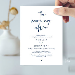 Invitación El brunch del día después de la boda moderno