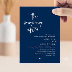 Invitación El brunch del día después de la boda moderno