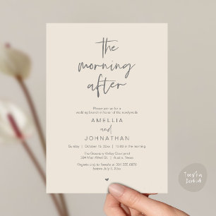Invitación El brunch del día después de la boda moderno