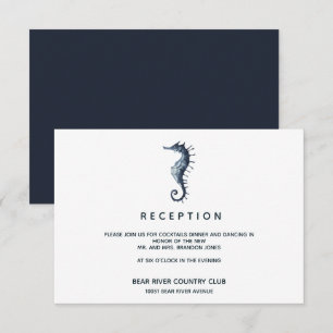 Invitación El caballito de mar azul Alojamiento de la recep