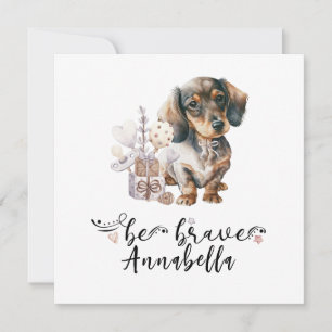Invitación El cachorro de Dachshund con frenesca cita sea val