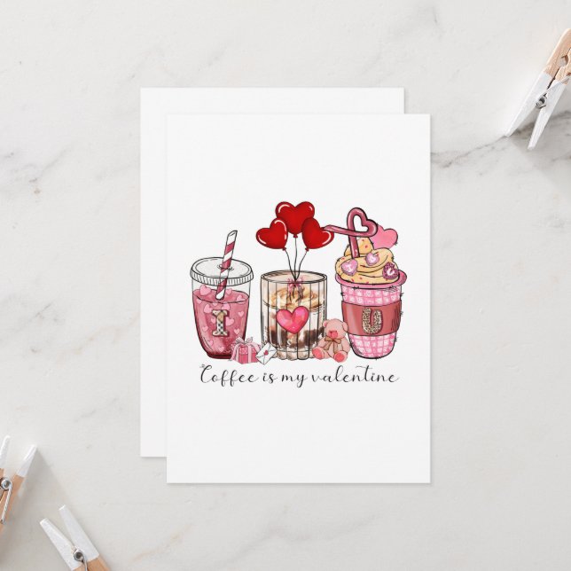 Invitación El café es mi San Valentín (Anverso/Reverso In Situ)
