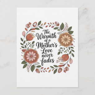 Invitación El calor del amor de una madre nunca se desvanece