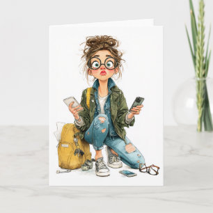 Invitación El caos de los Chicas de la tremenda sobrecarga te