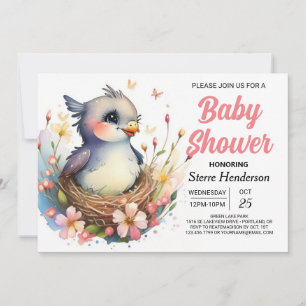 Invitación El caprichoso y caprichoso Baby Shower de Woods Bi