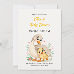 Invitación El Cariñoso Abrazo de Mamá Gansa