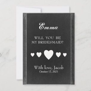 Invitación El Cartel Negro Serás Mi Novia