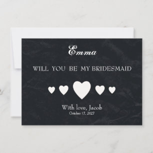 Invitación El Cartel Negro Serás Mi Novia