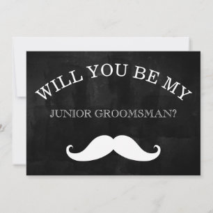 Invitación El Cartón Negro Servirá Para Ser Mi Groomsman