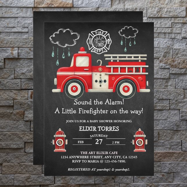 Invitación ¡El cartón suena la alarma! Baby Shower de Firetru (Subido por el creador)