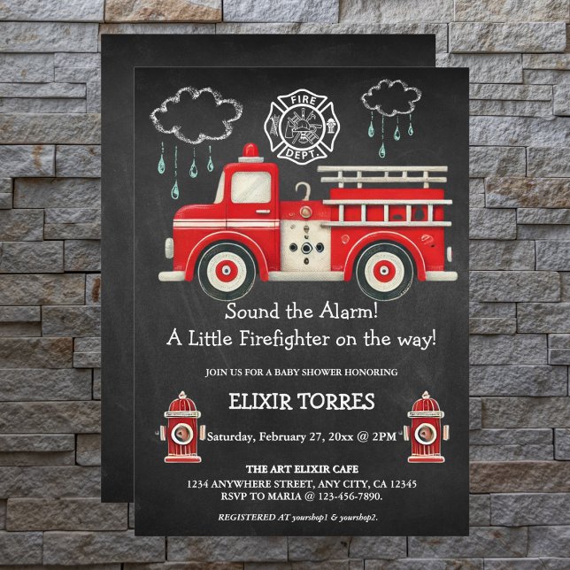 Invitación ¡El cartón suena la alarma! Baby Shower de Firetru (Subido por el creador)