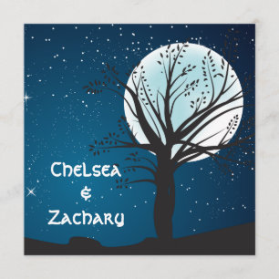 Invitación El casarse de la Luna Llena y de las estrellas