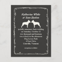 El casarse de las siluetas de Boston Terrier