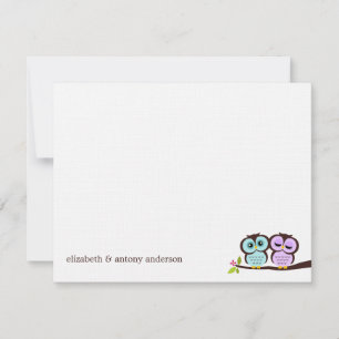 Invitación El casarse de los búhos de la lavanda y de la