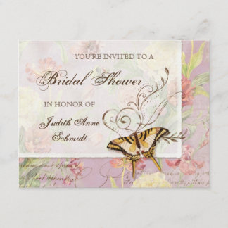 Invitación El casarse floral subió Peony de las flores del