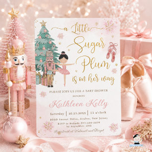 Invitación El Cascanueces Fiesta Infantil Chica País de las M