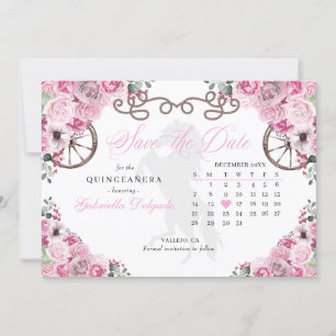 Invitación El Charro Rosa Occidental Quinceañera Salva La Fec